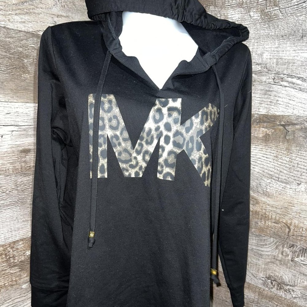 Michael Kors Hoody w/ Leopard MK Logo 2X